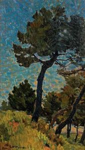 Pineta A Campolecciano (pini Marittimi) by Mario Puccini
