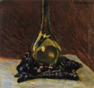 Natura Morta Con Vaso Verde by Mario Puccini