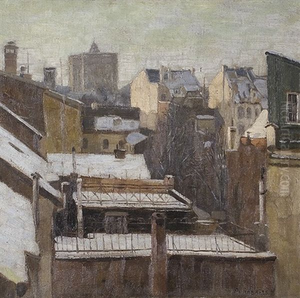 Winter At Marx-house In Dusseldorf - view 1
