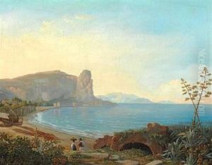 View Of The Bay At Terracina, Italy