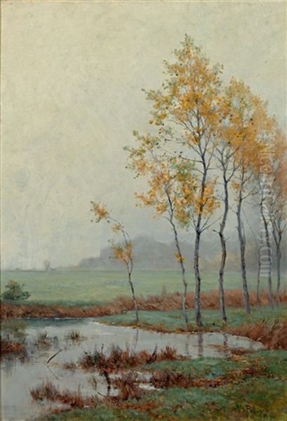 Herbstlandschaft Mit Weiher - view 1