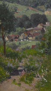 Sommerliche Dorflandschaft