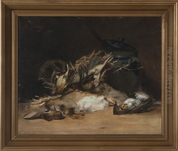 Stilleben Med Hare Och Faglar - view 1