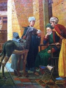 Entretien Devant Un Monument Oriental