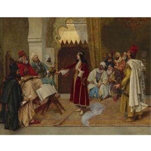 An Audience Before The Emir by Clemente Pujol de Gustavino