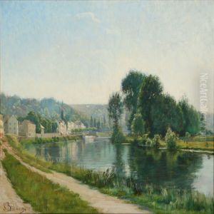 View From A French River Side by Sigrid Bolling