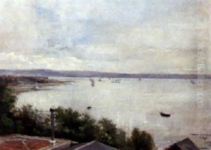 Vue De Sainte-adresse, Pres Du Havre by Clemente Pujol de Gustavino