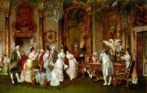 The Jewellery Viewing by Clemente Pujol de Gustavino