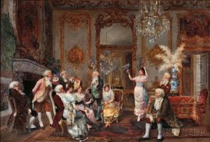 The Dove Charmer by Alexandre Abel Denis de Pujol