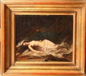 Virginie Morte Sur Les Eaux by Alexandre Abel Denis de Pujol
