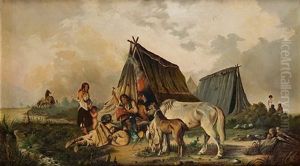 Campamento Gitano by Jose Vilaplana Pujolar