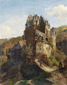 Burg Eltz by Johann Gottfried Pulian