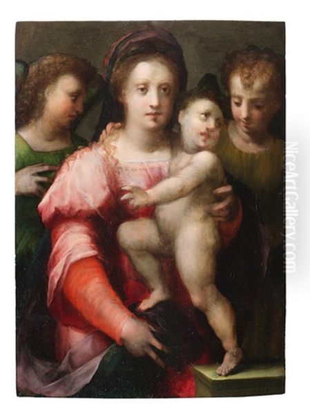 The Madonna And Child With Attendant Angels - view 1