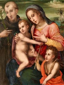 Madonna Mit Dem Jesusknaben, Johannes Und Dem Heiligen Antonius Von Padua