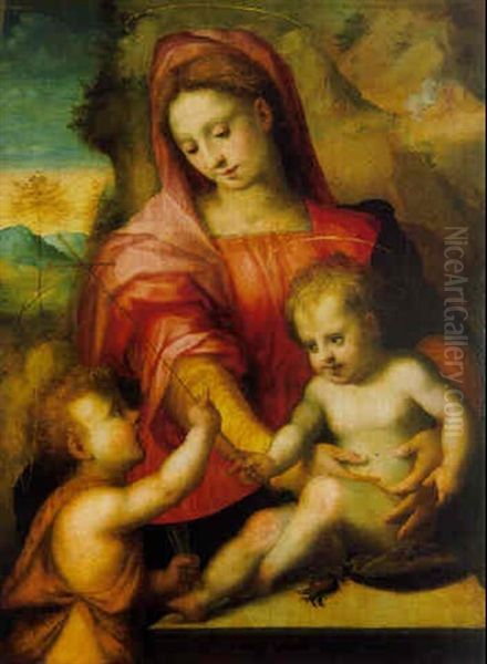 The Madonna And Child With The Infant Saint John The Baptist In A Landscape - view 1