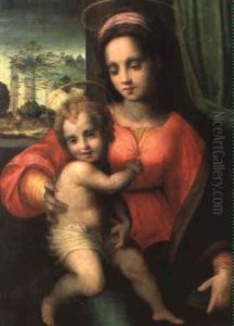 Madonna Col Bambino by Domenico Puligo