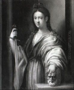 Judith With The Head Of Holofernes by Domenico Puligo