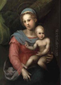 Madonna Mit Kind by Domenico Puligo