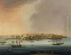 Pulicino_alberto Ansicht Des Hafens Von Valetta, Malta