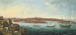 A View Of Marsamxett Harbour, Valletta
