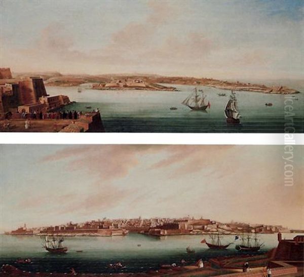 View Of Valetta From Marsamxett Harbour Taken From Fort Manoel - view 1