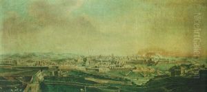 A View Of Birgu, Senglea, And The Sta Margherita Lines From The Cottonera (zabbar) Gate Leading To The Salvador, Valletta, Malta