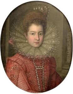 Portrait Of A Noblewoman, Said To Be Margaret Of Austria, Duchess Of Parma