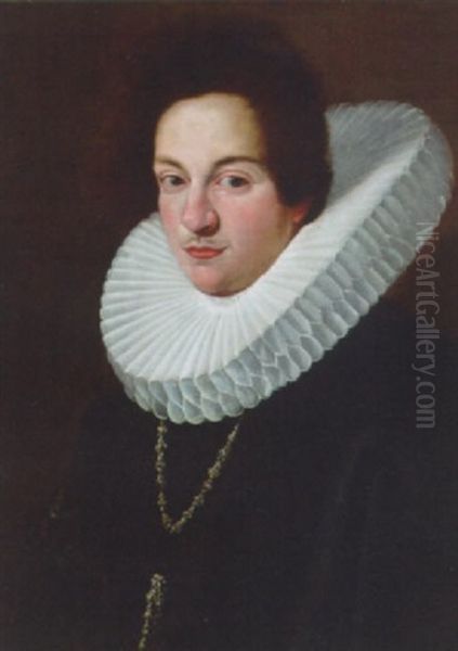 Portrait Of A Man In A Black Coat With A Ruff - view 1