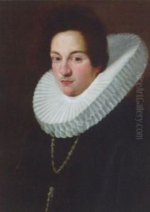 Portrait Of A Man In A Black Coat With A Ruff
