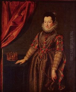 Portrait De Christine De Lorraine by Scipione Pulzone