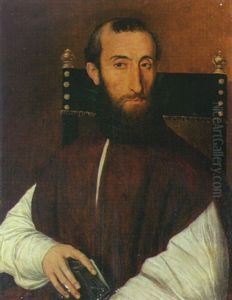 Portrait Of A Cleric, A Book In His Right Hand