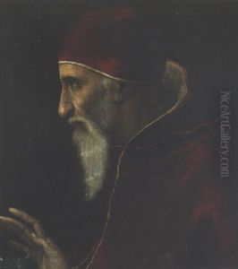 Portrait Of A Pope by Scipione Pulzone