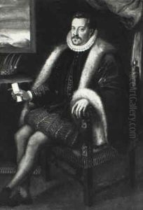Portrait Of Ferdinando Dei Medici As Grand Duke Of Tuscany by Scipione Pulzone