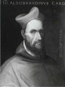 Portrait Of Cardinal Giovanni Aldorbandidi by Scipione Pulzone