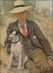 Portrait Of A Man With His Dog Portrait Of A Man With His Dog