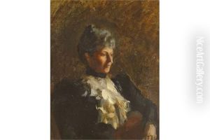 Portrait Of A Lady With Jabot Blouse Portrait Of A Lady With Jabot Blouse