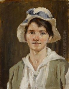 Woman In A White Hat