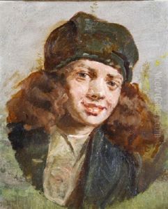 Woman With Red Curly Hair