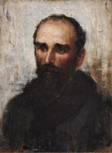 Portrait Of A Bearded Man, Michael Davitt (?) (+ Lady In White Bonnet, Verso)
