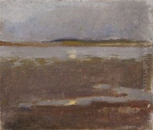 Estuary At Dusk by Sarah Henrietta Purser