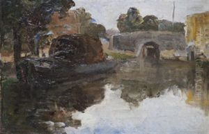 Turf Barge At Leeson Street Bridge