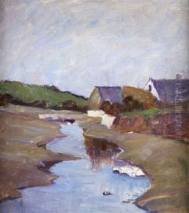 Cottage By The Estuary by Sarah Henrietta Purser