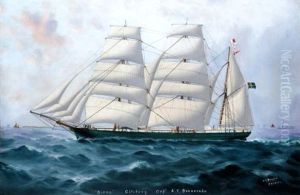 The Sailing Ship "diana" by T.G. Purvis