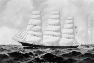 The Clipper Ship "ellen A. Read", Captain Robert C. Perry by T.G. Purvis