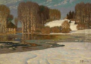 Lake In Early Spring by Vilhelms Purvitis