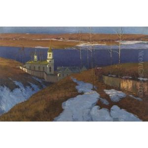 Orthodox Monastery In Latvia by Vilhelms Purvitis