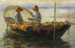Deux Pecheurs Dans Une Barque Deux Pecheurs Dans Une Barque