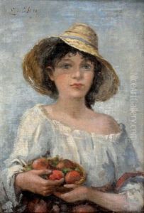 Jeune Fille A La Corbeille De Fruits