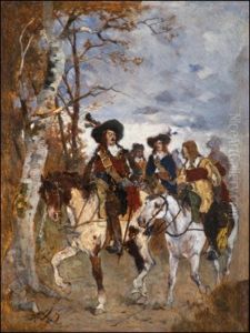 Ratsastajia (horsemen) by Friedrich von Puteani