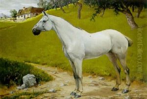 Le Grand Cheval Blanc by Friedrich von Puteani